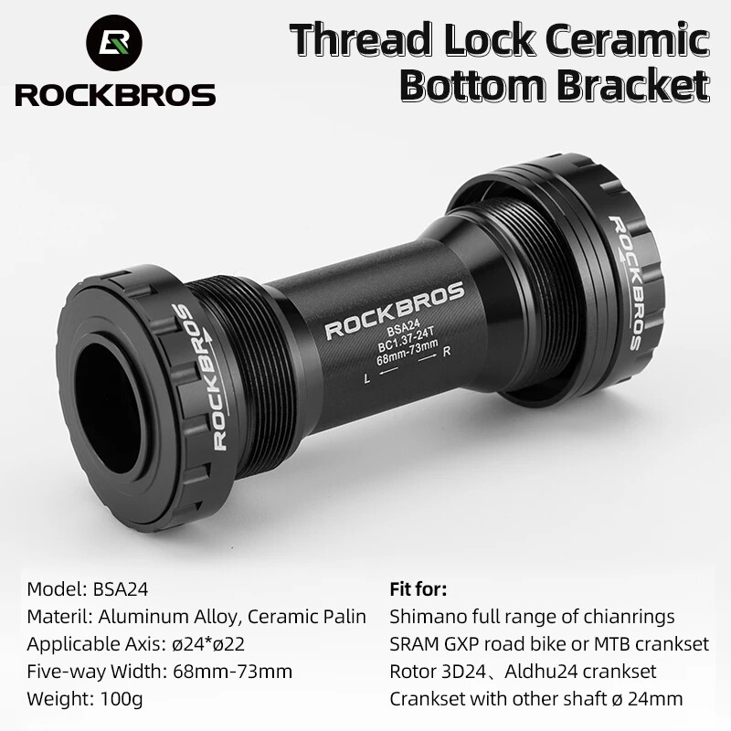 ROCKBROS Báo Chí-Trong Xe Đạp Khung Dưới Cùng Chủ Đề Khóa Gốm Khung Dưới Cùng BB86/90 Máy Giặt Năm-Cách 68-73/86.5-92