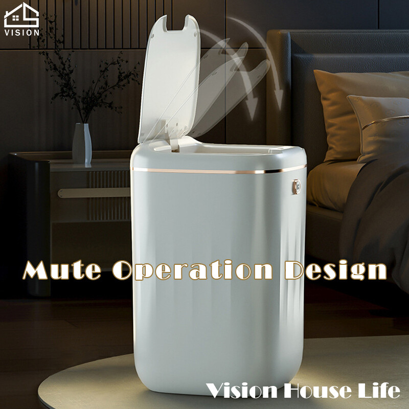 Vision Thùng Rác Tự Động Kiểu Bắc Âu 20L Thùng Rác Cảm Ứng Thông Minh Thùng Rác Thông Minh Không Chạm Thùng Rác Không Tiếp Xúc Phòng Khách Phòng Ngủ Thùng Rác Cảm Biến Tự Động Cảm Biến Thông Minh