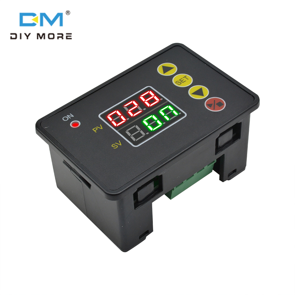 diymore Bộ Điều Khiển Thời Gian Máy Vi Tính Màn Hình Kỹ Thuật Số T2310 DC12V/24V/AC110V-220V Mô Đun Điều Khiển Công Tắc Rơ Le Trễ Thời Gian LCD Hẹn Giờ
