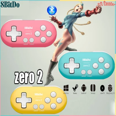 Original 8Bitdo Zero 2 Bluetooth Wireless Game Controller for Nintendo Switch Raspberry PI Steam Windows Android macOS Mini Game Gamepad