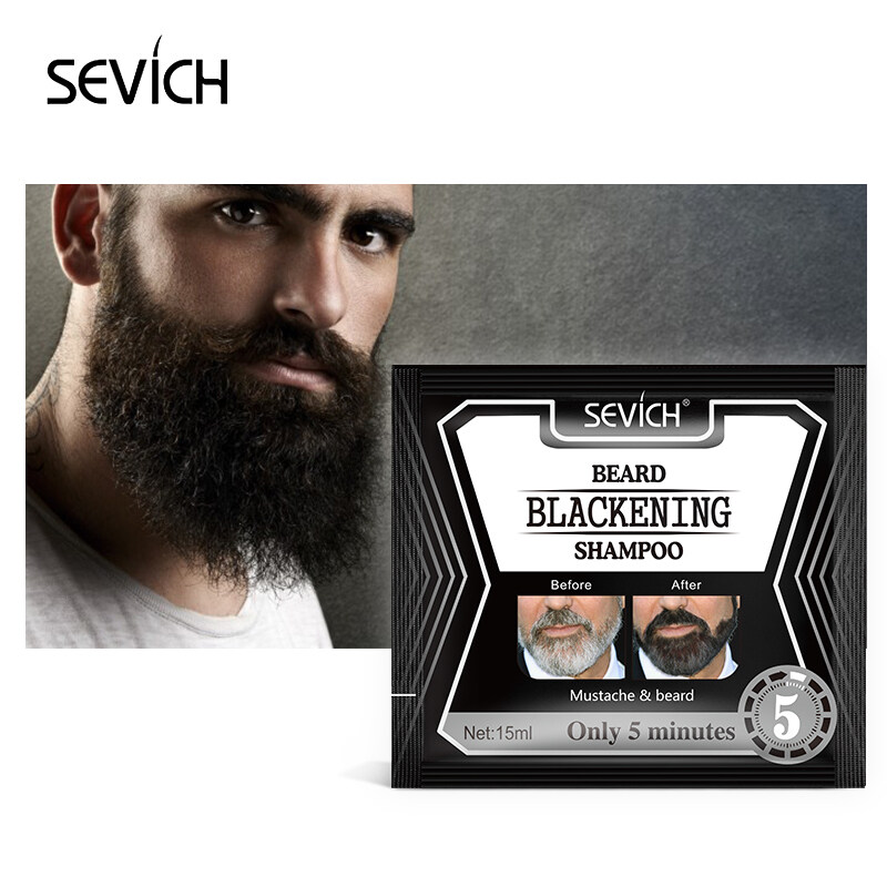 Thuốc Nhuộm Râu Nam SEVICH Dầu Gội Đầu 15 Ml/cái Râu Vĩnh Viễn Màu Đen Dầu Gội Đầu giá rẻ