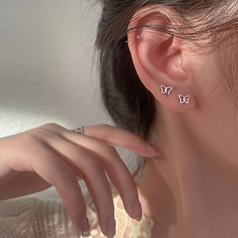 CM Simple Tulip Camellia Pearl Earrings Elegant Cross Diamond Drop Earring for Women Jewelry Accessories