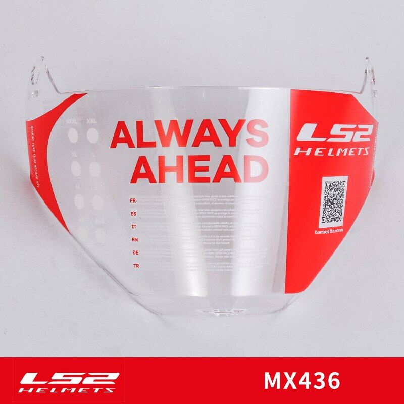 Original LS2 MX436 Motocross Helmet Visor Suitable For Ls2 Pionner Helmet Glass Smoke Dark Clear Replace Shield