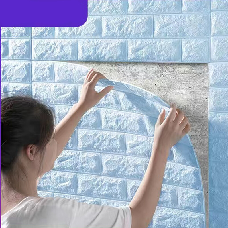 10 pieces - 70x77cm - 3mm pe foam 3d wall stickers safety home decor wallpaper diy wall decor brick living room kids bedroom decorative sticker / self adhensive wall sticker