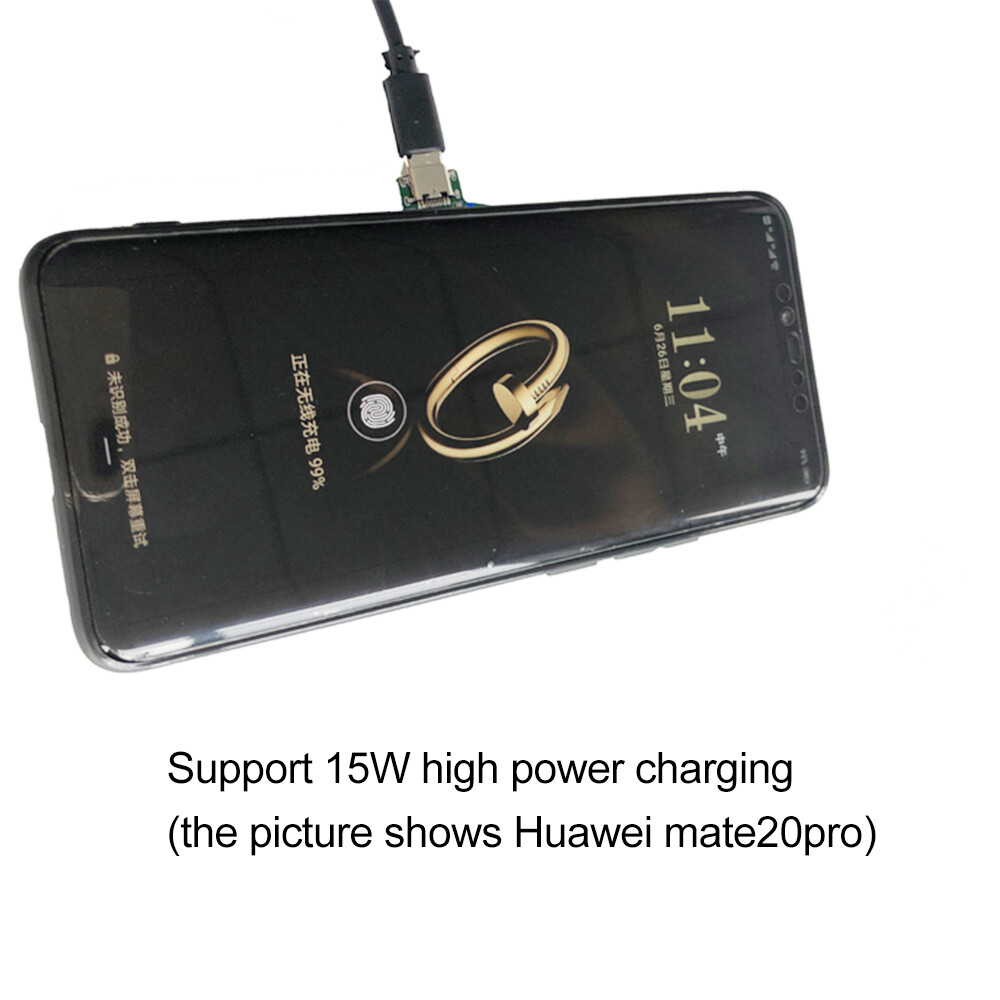 Aideepen TYPE-C 5-12V 5-15W Fast Charge Wireless Charger Module Transmitter End PCBA Circuit Board Coil