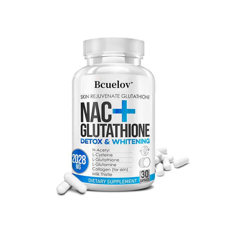 bcuelov NAC+ glutathione whitening capsules contain vitamin C - skin  brightening anti-aging antioxidant supporting immune health Nac Glutathione  Capsule - Lazada | Lazada