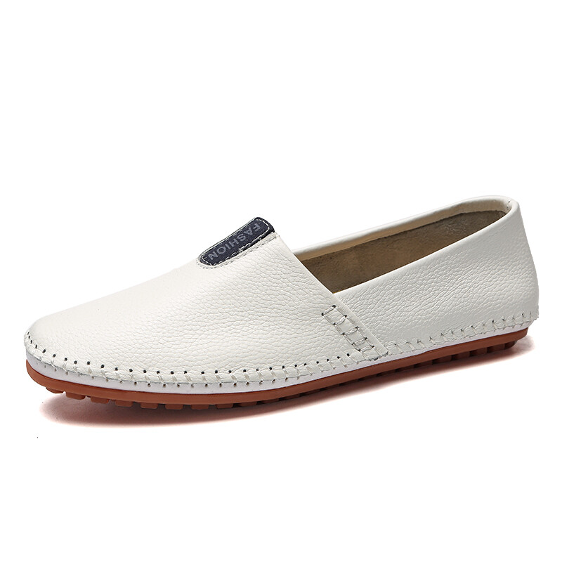 Men Genuine Leather Shoes Casual Men Shoes Slip On Men Loafers Driving Shoes