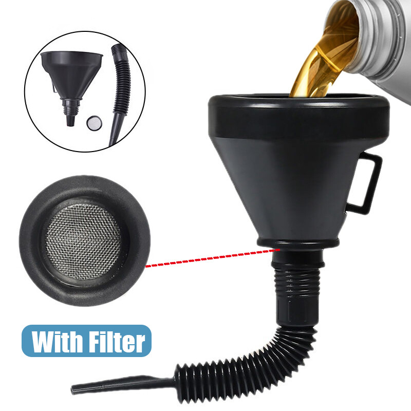 Engine Refueling Funnel with Filter for Car Truck Motorcycle