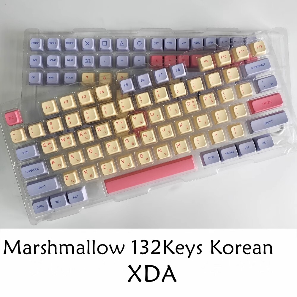 Korean keycap xda profile pbt sublimation keycaps for cherry mx switch mechanical keyboard rk61/anne pro 2/gk61