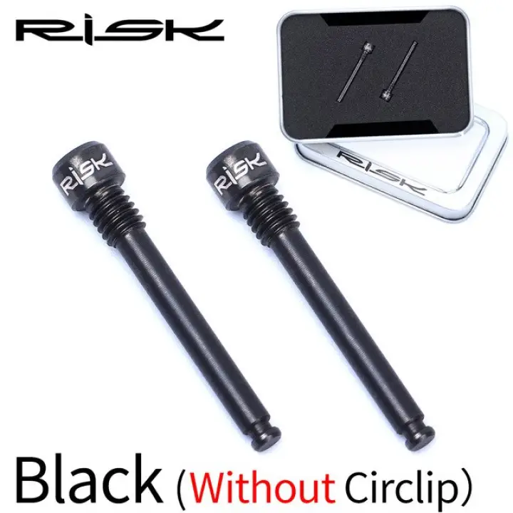 2PCS Bike Bicycle M4 Titanium Alloy Disc Brake Retainer Pin Threaded Bolts