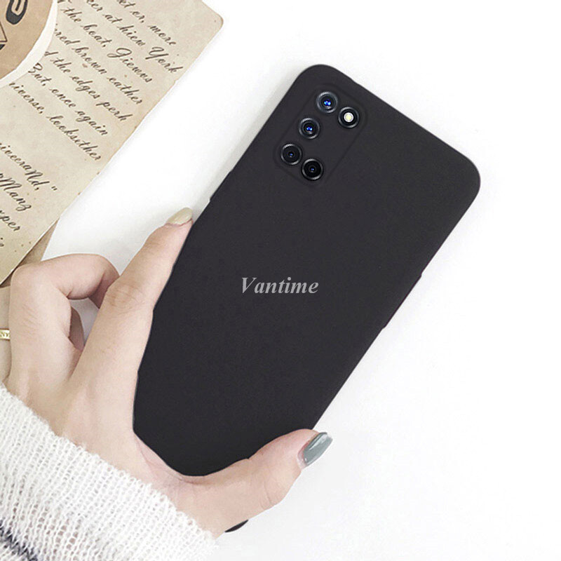 Vantime Cho Ốp Lưng Oppo A92 Vỏ Đá Sa Thạch Mềm Siêu Mỏng Mờ Bảo Vệ Lưng Điện Thoại Ốp Lưng Mỏng
