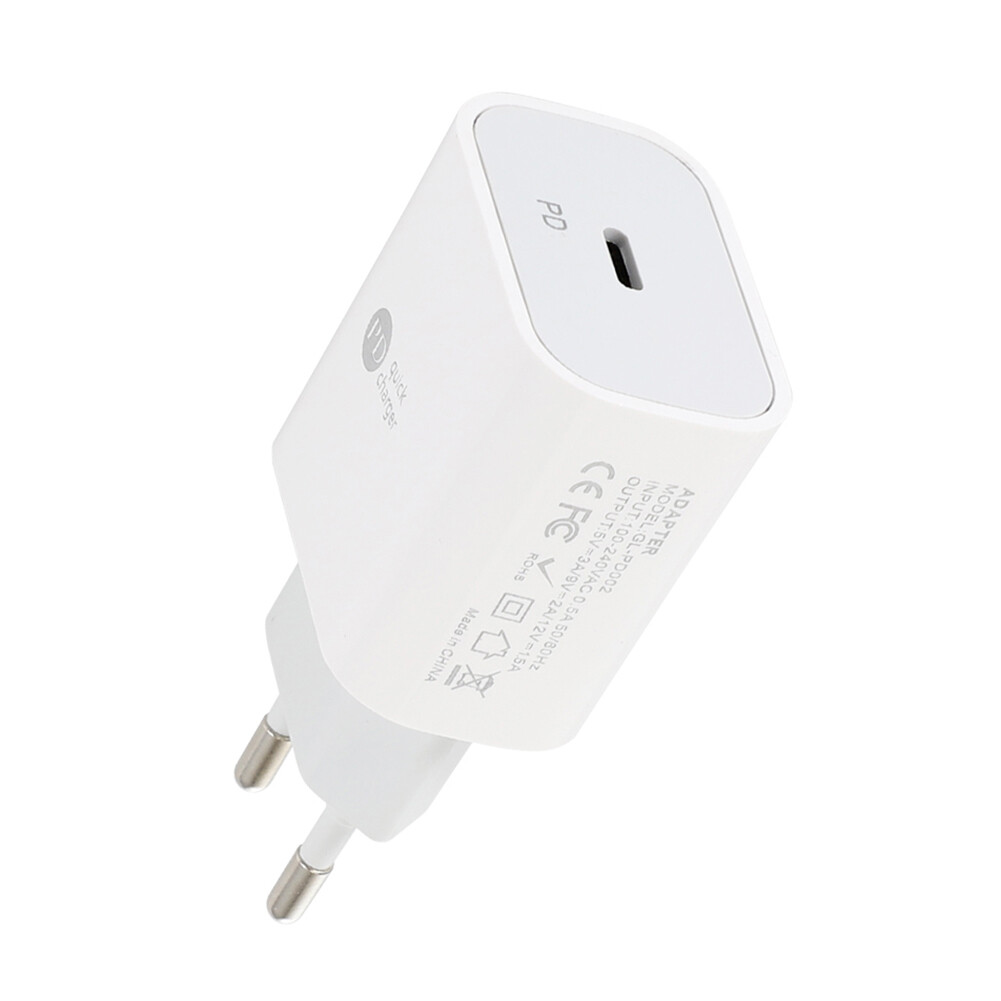 US EU Plug USB C Charger 20W PD Type C Wall Charger Adapter for iPhone 12