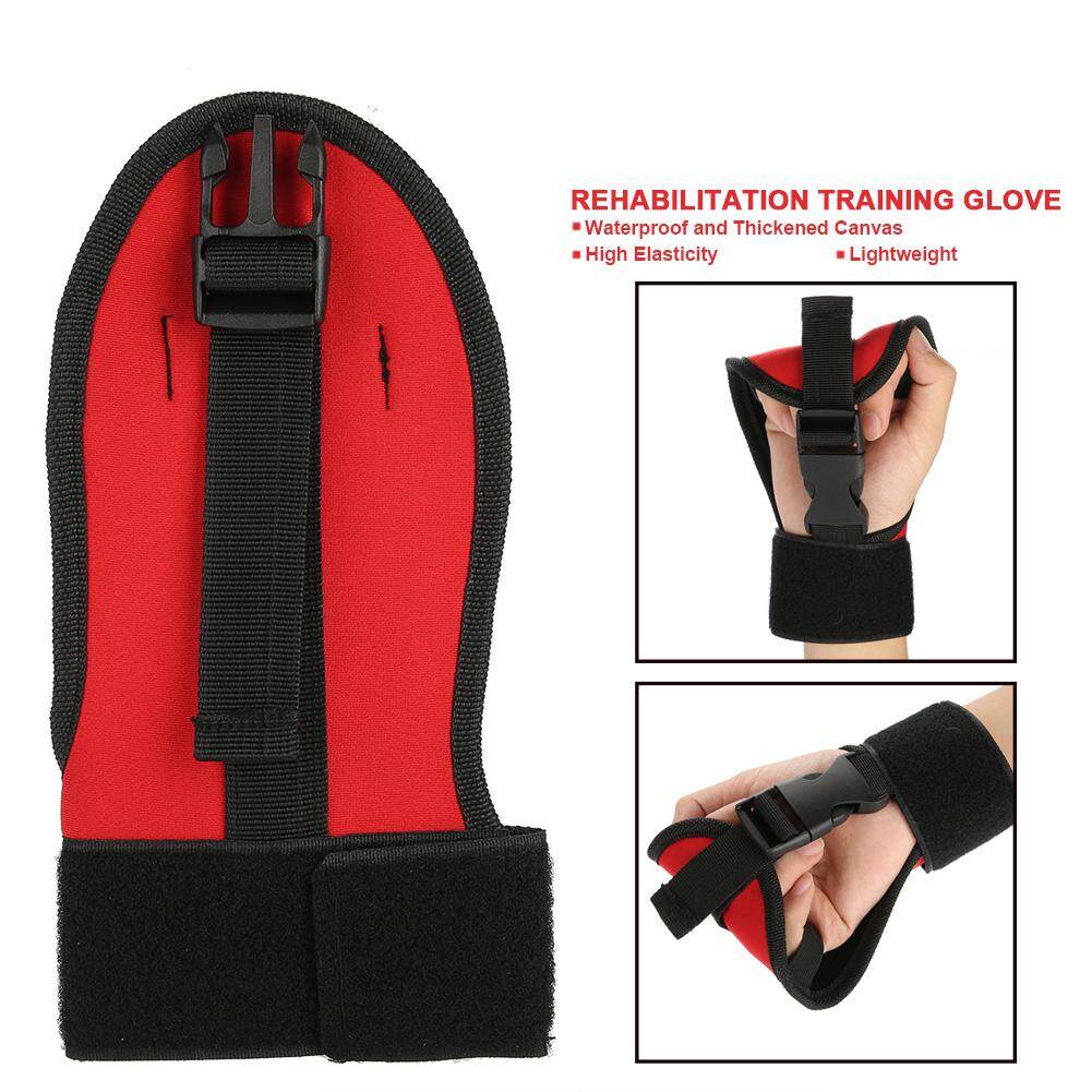 Black Auxiliary Fixed Gloves Rehabilitation Training Equipment Hand Fist Finger Gloves