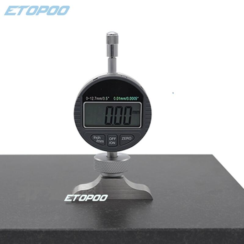 12.7Mm/25.4Mm Digital Depth Gauge Electronic Depth Gauge Depth Dial Indicator, Micrometer Depth Gauge 0-30Mm Round Tip Probe