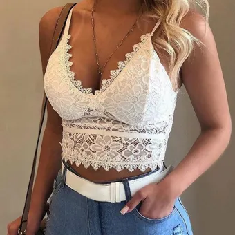 floral bralette crop top