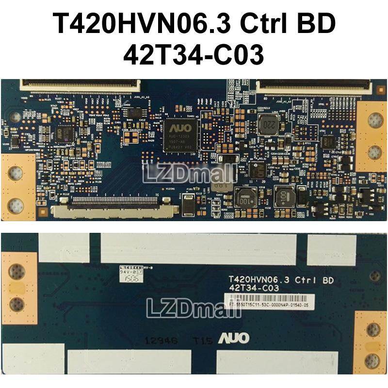 1pc tcon board t420hvn06.3 ctrl bd 42t34-c03 tv t-con logic board