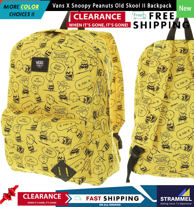 Vans peanuts outlet backpack yellow