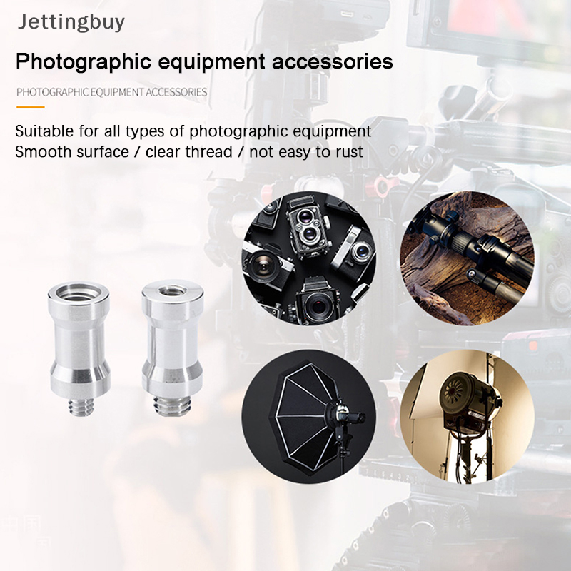 [Jettingbuy] vít chuyển đổi giảm Giá Flash vít 1/4 sang 3/8 giá đỡ đèn flash đinh ốc giá đỡ ba chân phụ kiện chụp ảnh gắn camera bộ chuyển đổi chuyển đổi cho chân máy máy ảnh SLR