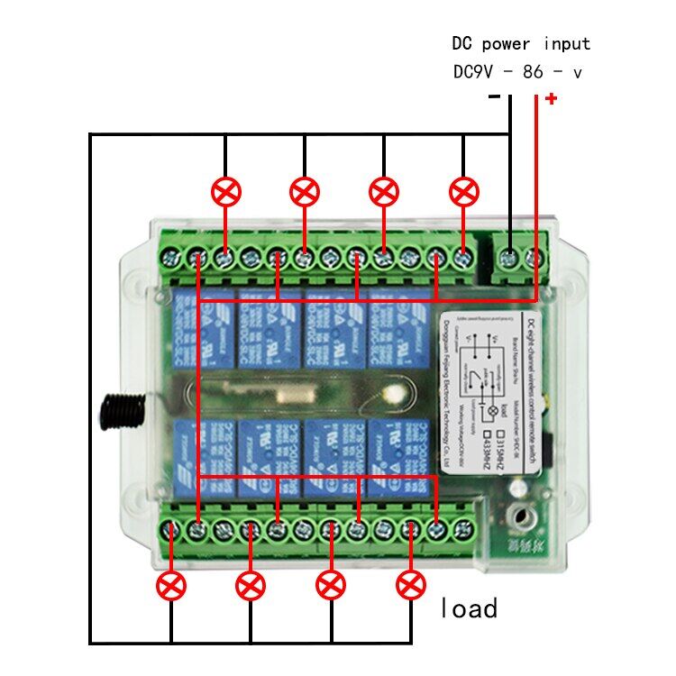 8 Channel Wireless Rf Remote Control Switch 12V /24V/36V/220Vremote Cont Wireless Remote Motor Control Switch