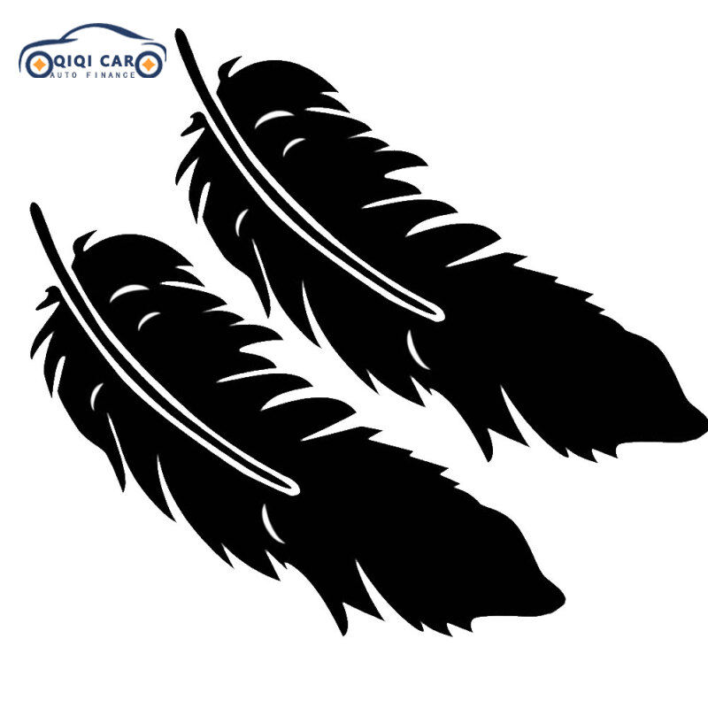 QIQI Flying Feather Car Sticker Car Decal Styling Sticker Reflective Vinyl Car Sticker W-19