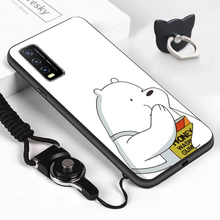 Untuk Vivo Y20 2020 Kes Telefon Mudah Alih Y20 Y20i Aman Kejutan Getah Sarung Tpu Indah
