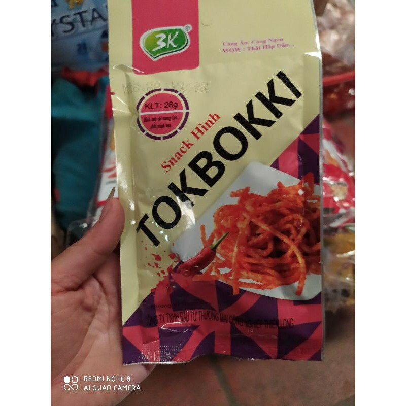 Bịch 30 gói snack tokbokki dẻo cay ngon