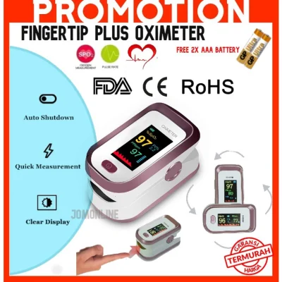 ready stock Free Battery Tft Color Screen Oximeter Portable Finger Oximeter Fingertip Tip Pulse Oximeter Blood Pressure Heart