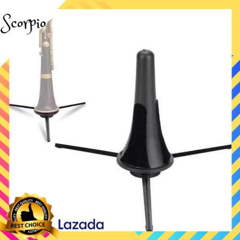 BEST SELLER Foldable Clarinet Oboe Stand Straight Saxophone Tripod Holder for Wind Instrument Black (Standard) Malaysia