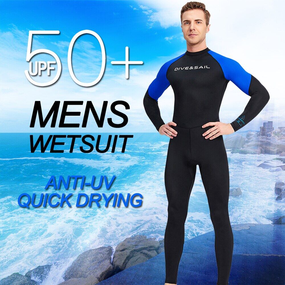 Dài Tay Cho Nam Nhanh Khô Trang Phục Bơi Người Lớn Bằng Nylon Bảo Vệ Khỏi