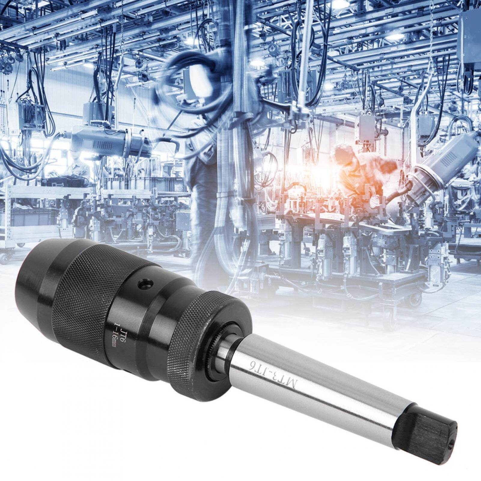 MT3 JT6 1-16MM Self Tighten Drill Chuck Automatic Locking Keyless Drill Chuck
