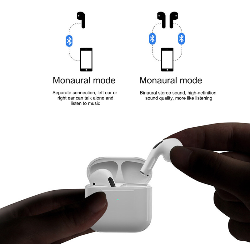 Tai Nghe Chất Lượng Cao Tai Nghe Nhét Tai Không Dây Tương Thích Bluetooth Airdods Pro4 TWS InPods Cho Điện Thoại/Máy Tính/Máy Tính Xách Tay Cho Oppo Samsung