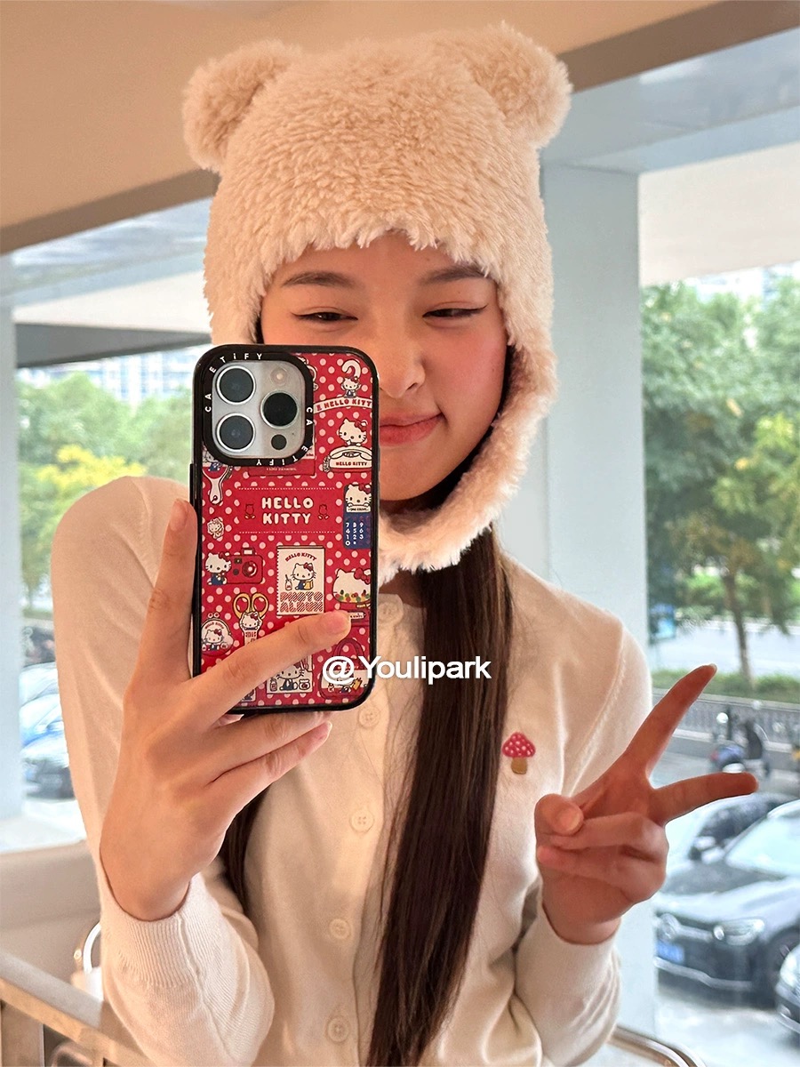 Casetify x Hello Kitty Ốp gương cho iPhone 15 Pro Max / iPhone 14 Pro Max / iPhone 13 Pro Max / iPhone 12 Pro Max / iPhone 11 vỏ điện thoại Vỏ bảo vệ