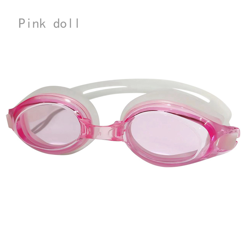 Pink Doll Swimming Goggles Anti-fog UV Professional Silicone Swim Glasses For Men Women Adults Diving Waterproof Sport Eyewear