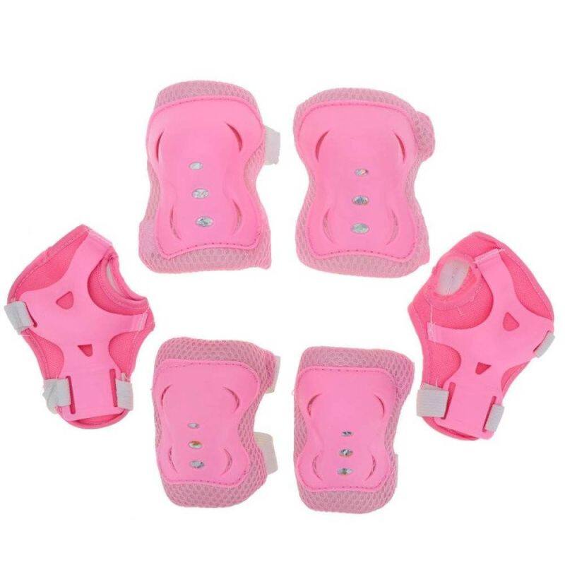 Phân phối 6 Cái Trẻ Em Bảo Hộ Xe Đạp Trượt Băng Thiết Bị Đạp Xe Đầu Gối Khuỷu Tay Công Cụ Bảo Hộ Cổ Tay Miếng Đệm Hỗ Trợ Bộ Của