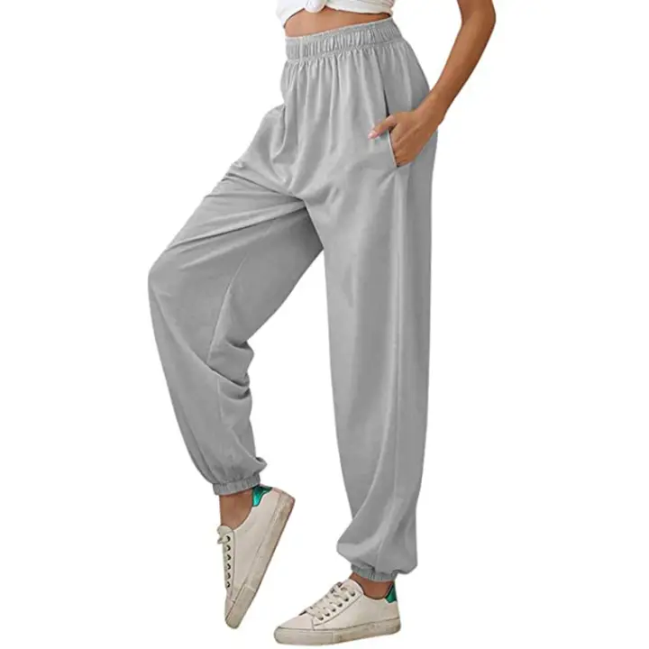 high waisted jogger sweatpants