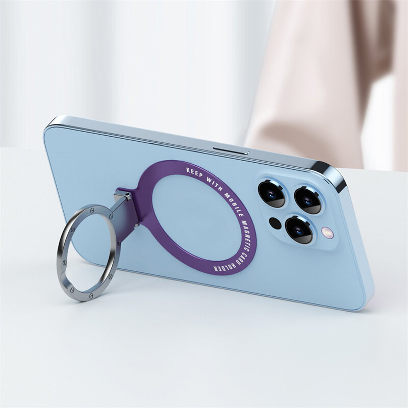 Lazy rotating magsafe mobile phone ring paste invisible bracket