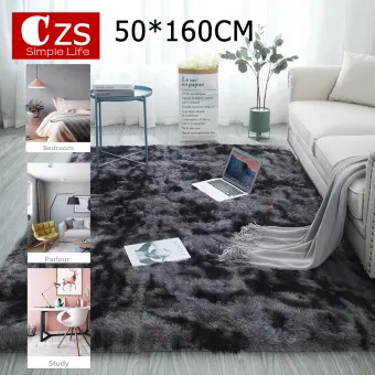Ready Stock Czs Nordic Tie Dye Carpet Furry Fluffy Gy Anti Czs Nordic Tie Dye Carpet Furry Fluffy