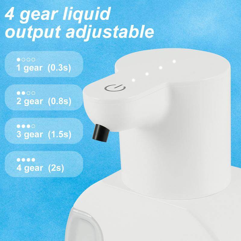 Cảm Biến hộp đựng xà phòng máy xịt xà phòng tự động hộp đựng xà phòng 14.78Oz Cảm Biến hộp đựng xà phòng xà phòng cảm ứng Bọt Dispenser Có Thể Sạc Lại bình xịt xà phòng rửa tay hộp đựng xà phòng máy xịt xà phòng tự động hộp đựng xà phòng