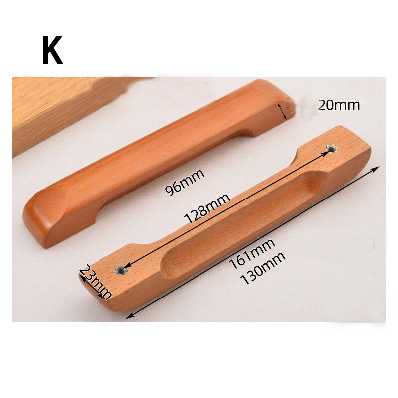 yurongfx Wooden Durable Drawer Handle Cabinet Handles Door Knob Hot Lightweight Elegant New Cupboard Pull Handle