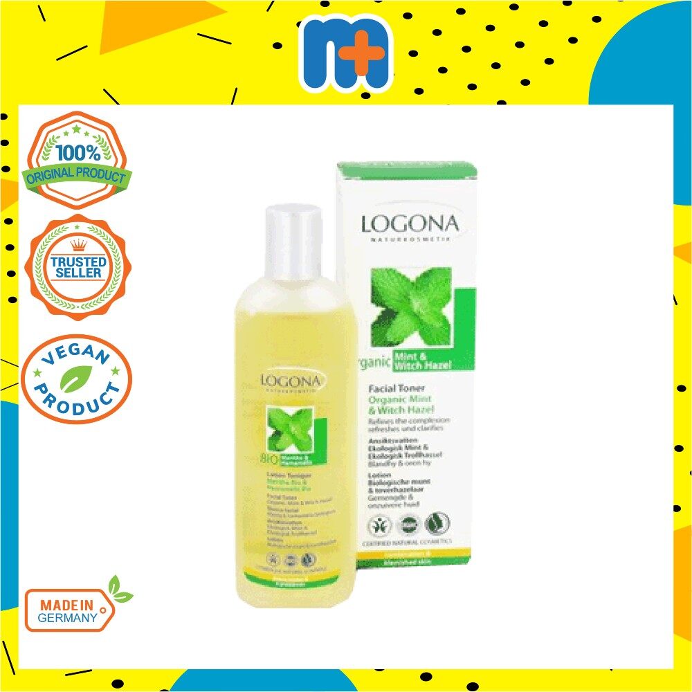 Mplus Logona Facial Toner Organic Mint Witch Hazel 125ml Lazada