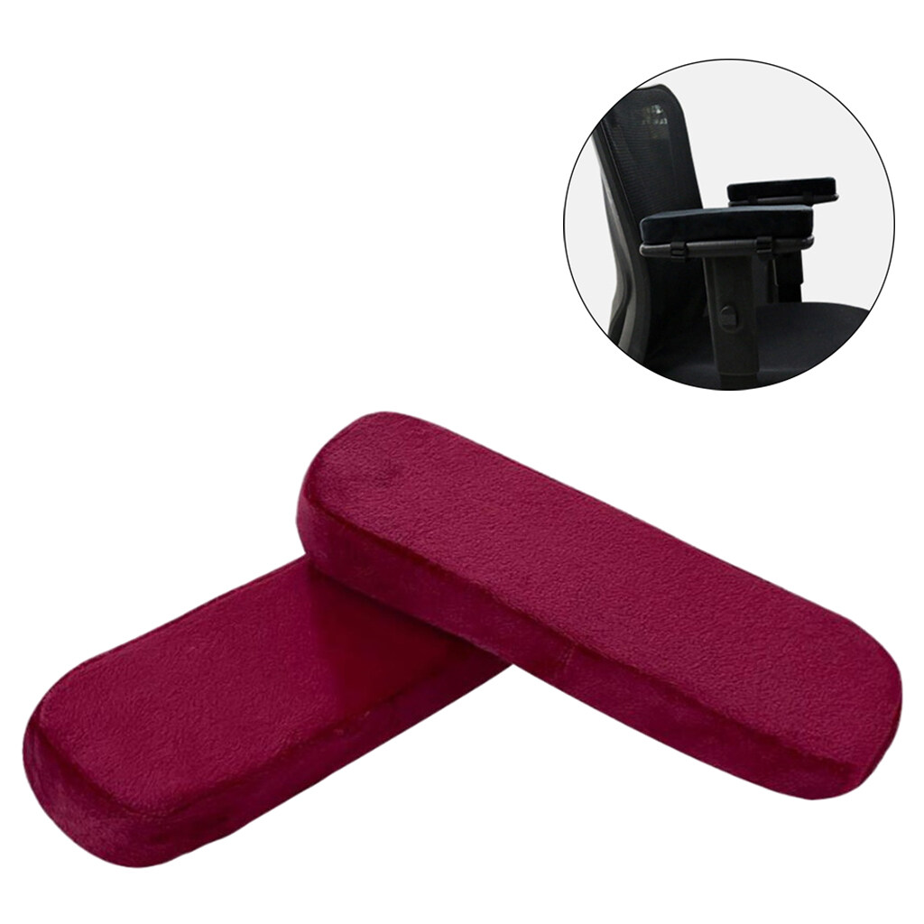 Dolity Comfort เก้าอี้สำนักงานแผ่นรองที่เท้าแขนฝาครอบหนาพิเศษ Cushions Support Forearm