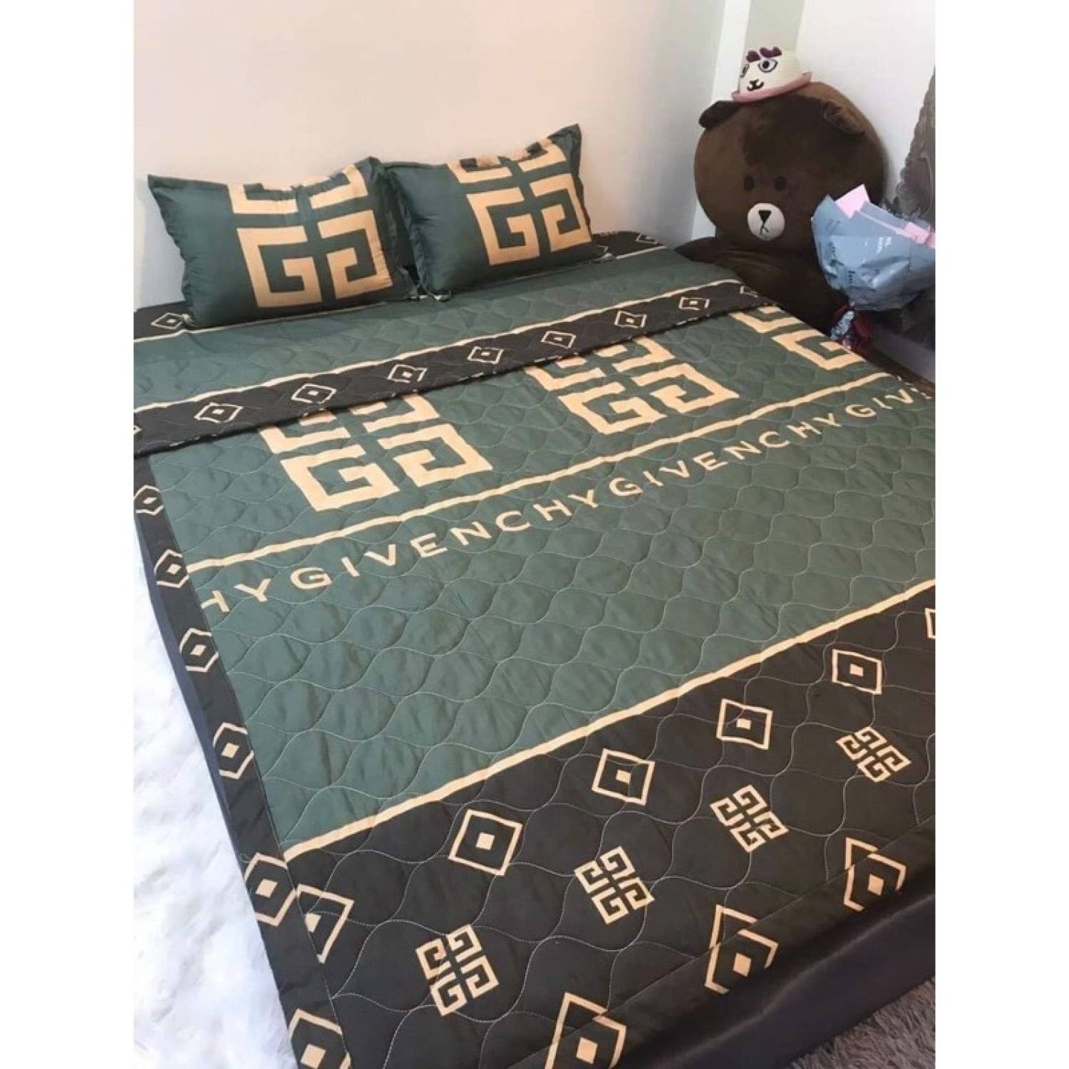 set ga + 2 vỏ gối poly cotton m6/m8( được chọn mẫu )