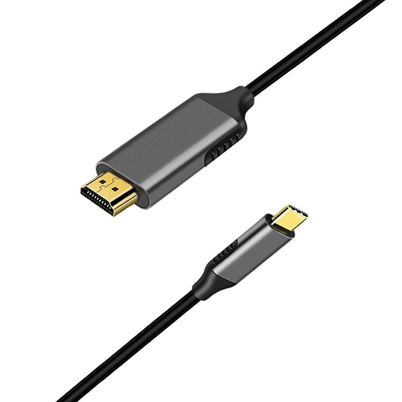 USB C to HDMI Cable Adapter 4K 60Hz Cable Adapter Thunderbolt 3 Compatible for Android Phone MacBook ChromeBook Etc