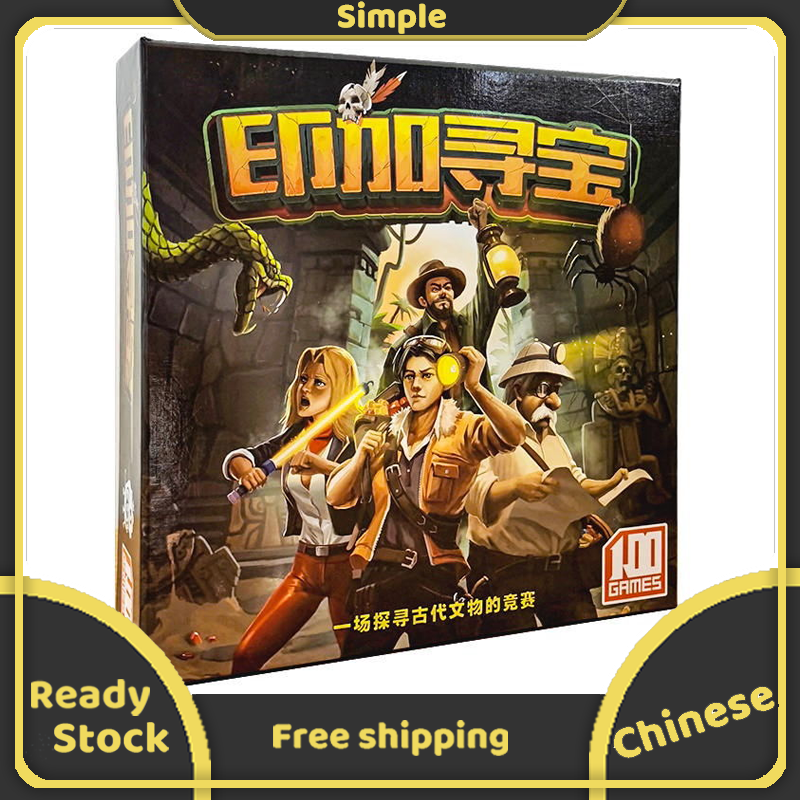 Incan Gold Board Game For Family Party Game Chinese Lazada.vn