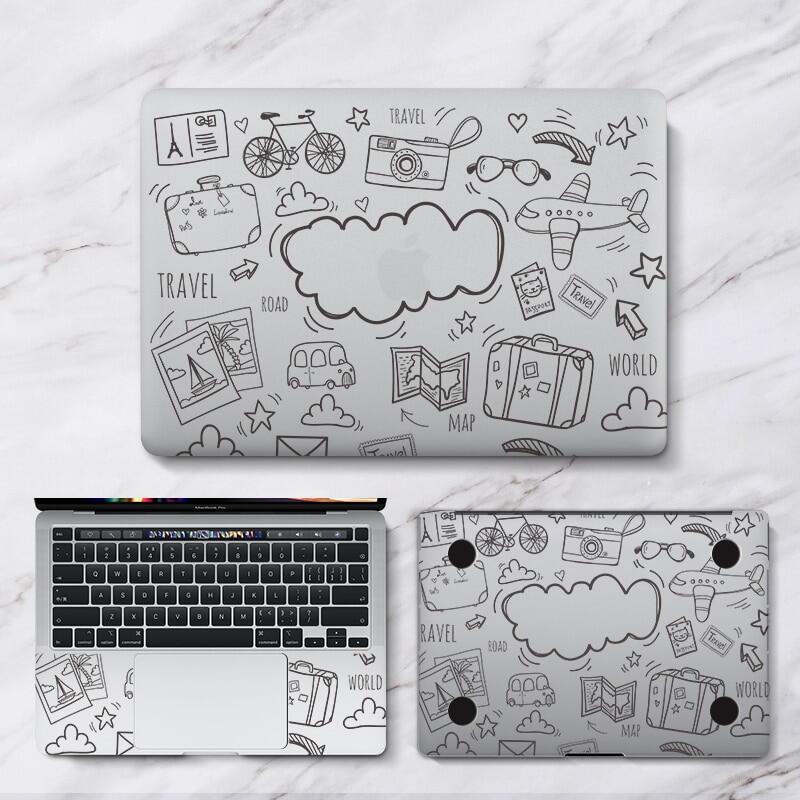 Anti-scratch waterproof laptop skin cover for macbook 13 inch air pro 2020 ua print pet protective decal sticker a2337 a2338