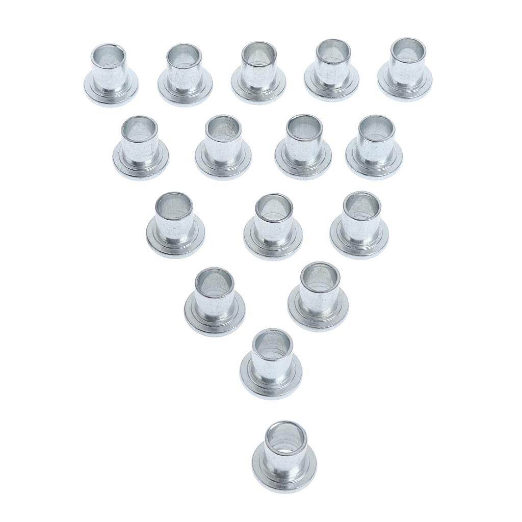 Baosity 16pcs Iron Inline Roller Skate Wheels Bearing Spacers Corrosion Resistant