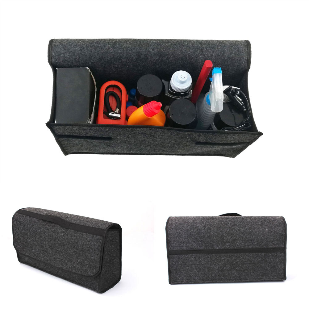 Large Anti-Slip Car Trunk Boot Storage Black Organiser Case Travel Tidy Bag NEW