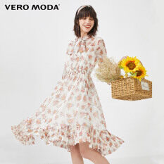 Vero Moda Váy Hai Mảnh Xếp Ly Phía Trước Thắt Nơ In Họa Tiết Cho Nữ 32017C550