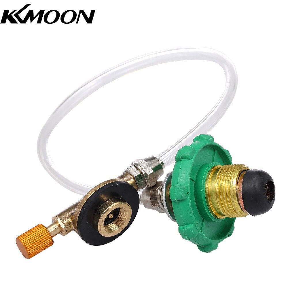 KKmoon Camping Stove Propane Refill Adapter Flat Cylinder Tank Coupler Bottle Adapter