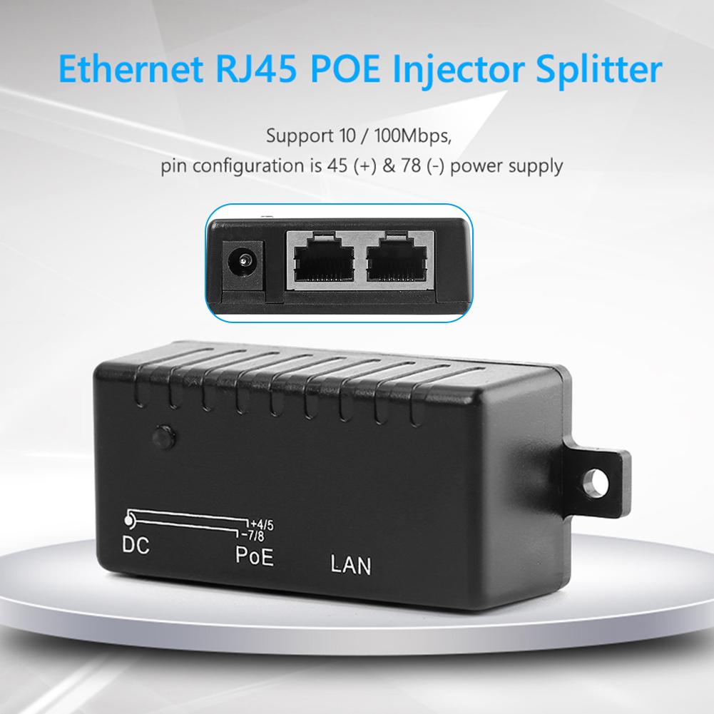 Bộ Chuyển Đổi POE DC 100Mbps Qua Ethernet Bộ Chuyển Đổi POE Bộ Chia Tường